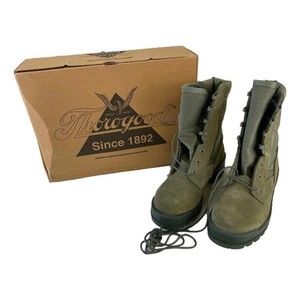 Thorogood Air Force Sage Green Hot Weather Combat Boots Hard Toe Womens Size 3XW